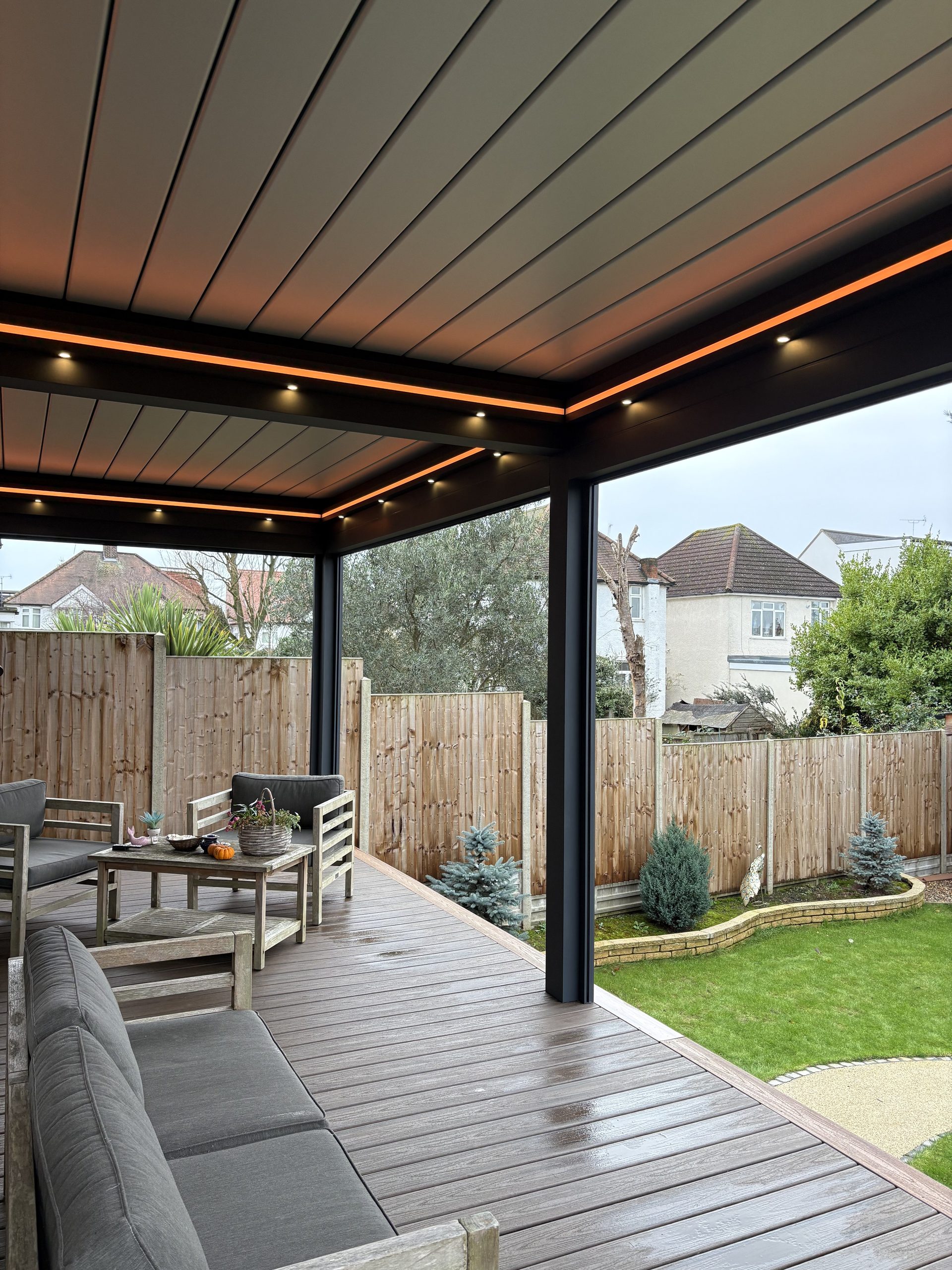 Enclosed pergola